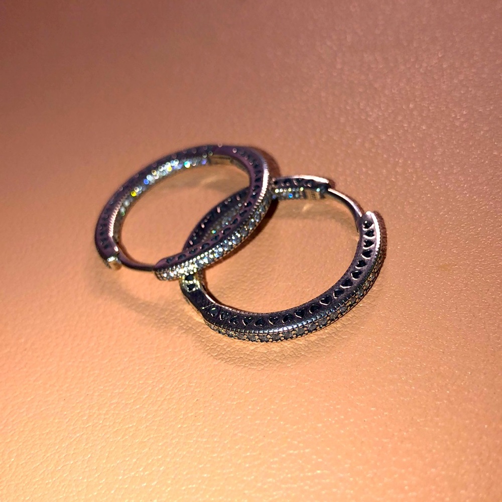 925 Sterling Hoop Earrings, Hypoallergenic